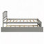 Structure de lit plateforme en bois avec lit gigogne-797491179