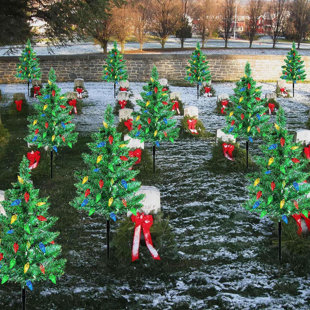 Outdoor Christmas Wire Trees