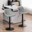 Swivel Bar Stools Modern Leather Upholstered Counter Stools for Kitchen Island, Adjustable Height Stools with Footrest for Home Bar-189897538