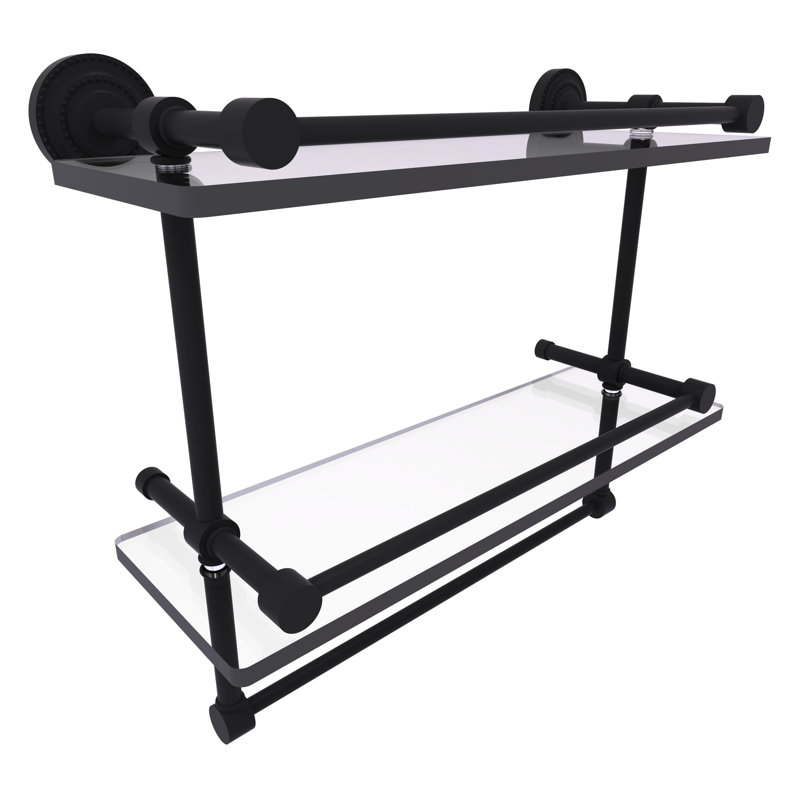 Étagère murale Marchmont, Noir mat, H 12 po x l 16 po x P 5 po