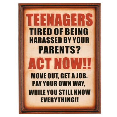 Adolescents PUB Sign