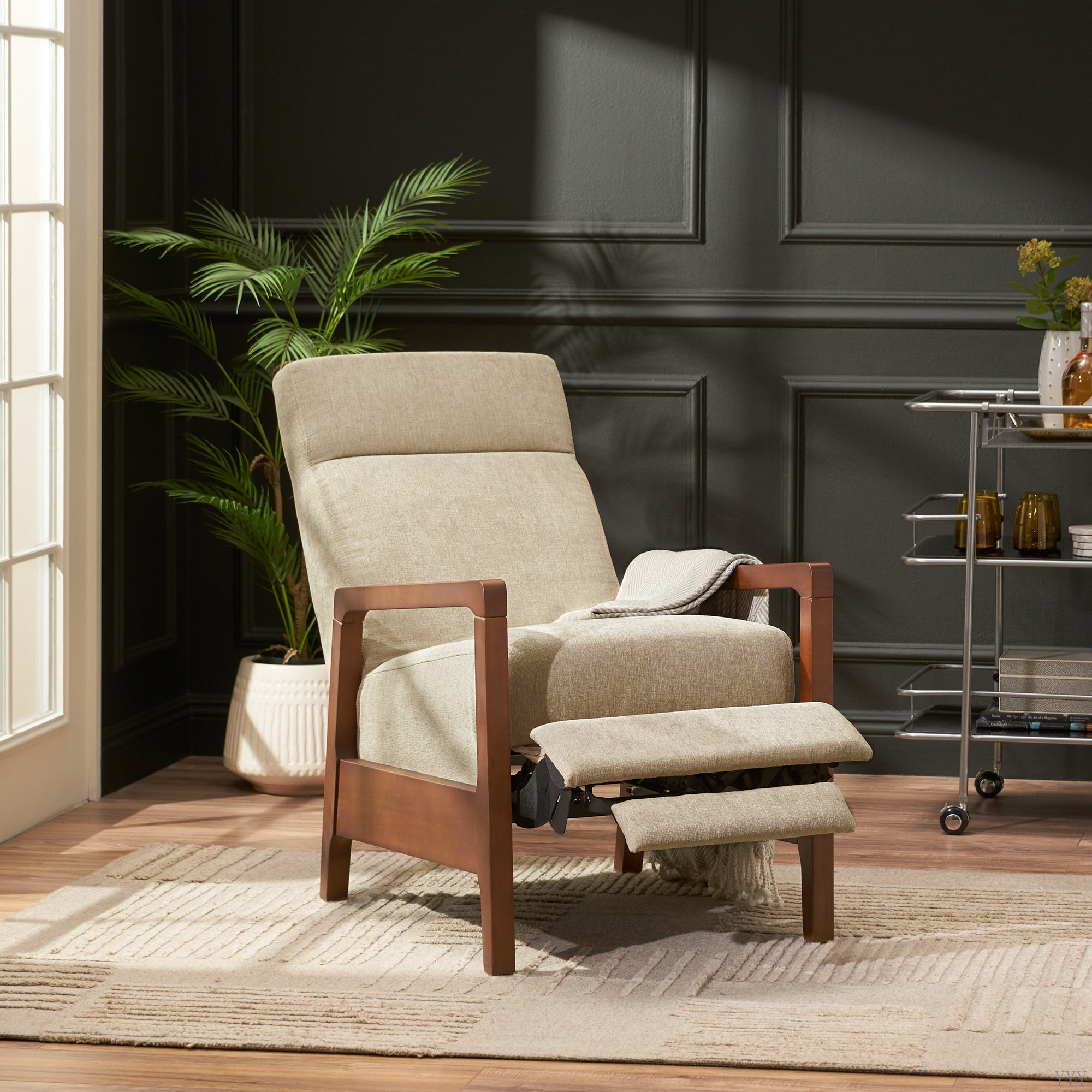 Ebern Designs 23.75'' Wide Wood Hand Manual Club Recliner - Wayfair Canada