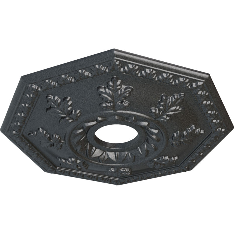 Médaillon de plafond de 18 po x 3 pi x P 1 1/2 po Nottingham (convient aux auvents jusqu'à 4 5/8 po), Étain