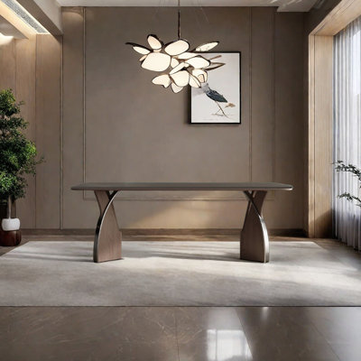 Artistic sintered stone dining table