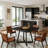 Square Coffee Table,Rustic Dining Table,Classic Kitchen Table,Small Conference Table-1262480060