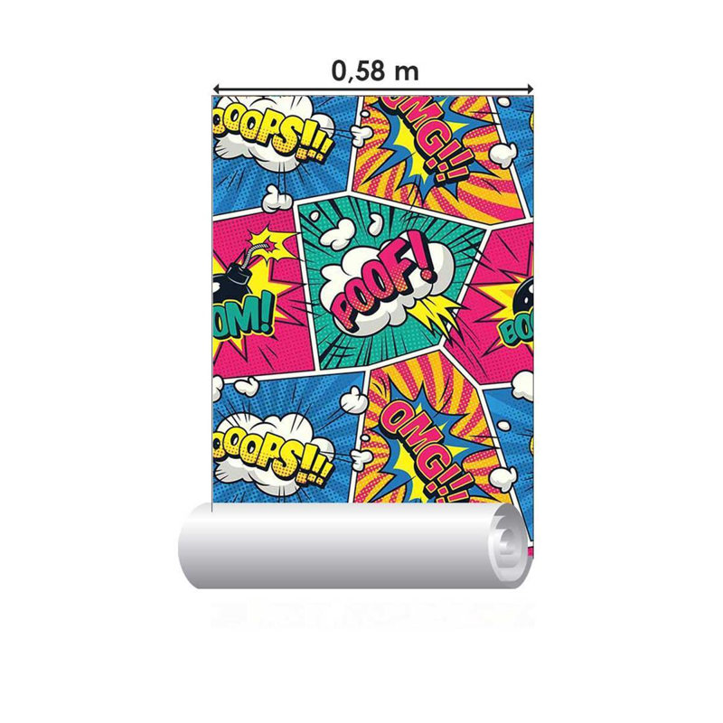 Comics Pop Art Peel & Stick Wallpaper N05011