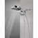 Hydrorain 5 Spray Dual Shower Head and Handheld Shower with Lumicoat and H2Okinetic 1.75 GPM