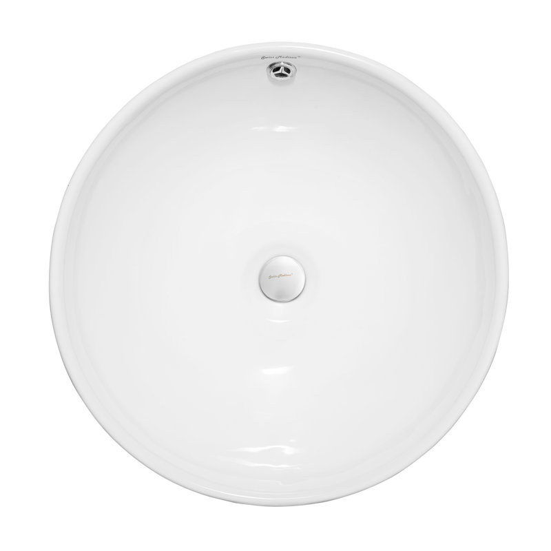Lavabo vasque rond Sublime, Blanc lustré