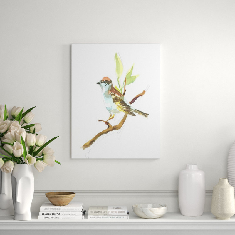 Chipping Sparrow Print by Fern Cassidy, Knife Gel, 46" H x 36" W