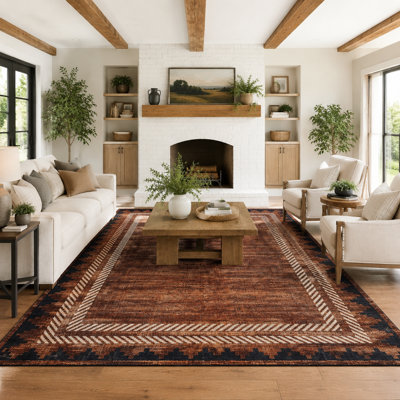 Tapis lavable Geometic Border