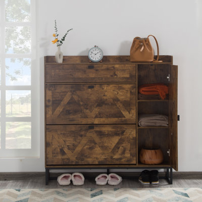 12 Pair Shoe Storage Cabinet