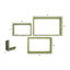 Ensemble de 3 tablettes murales Vintage Farmhouse Shadow Box-198907528