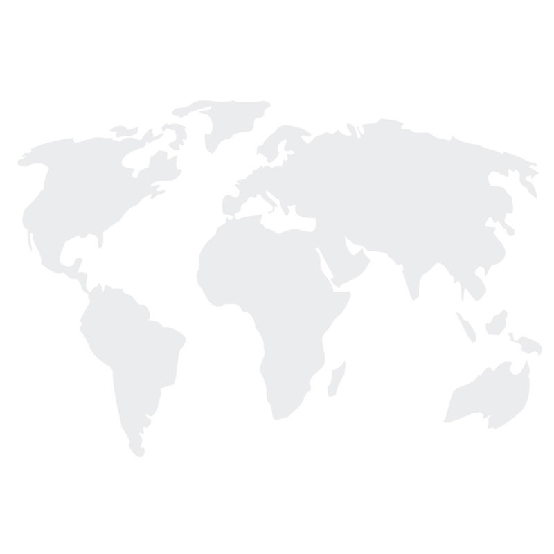 Décalcomanie murale carte du monde, Blanc, H 22 po x l 32 po x P 0,01 po