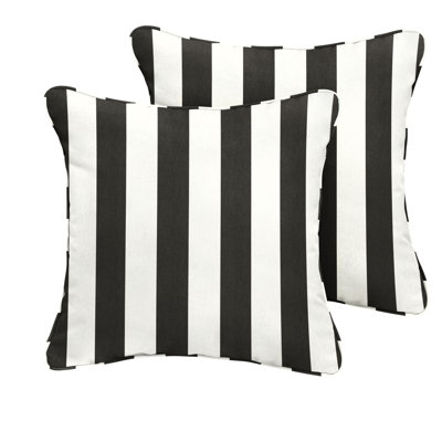 Hartford Striped Sunbrella® Indoor/Outdoor Throw Pillow