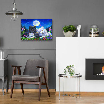 Howling Moon' by Bridget Voth, Acrylic Glass Wall Art