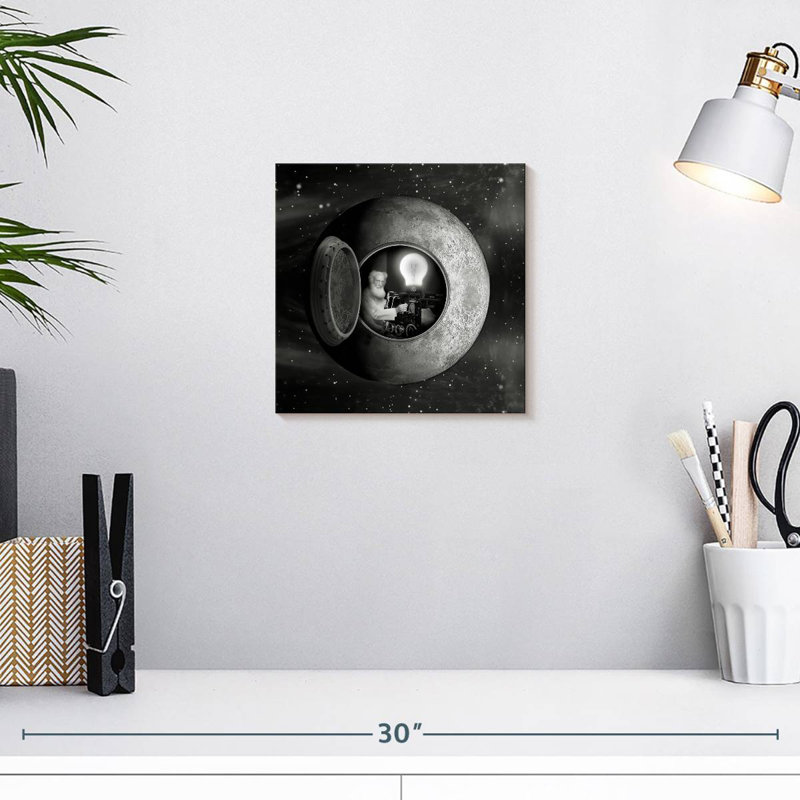 Kelan Man In The Moon, 10" H x 10" W