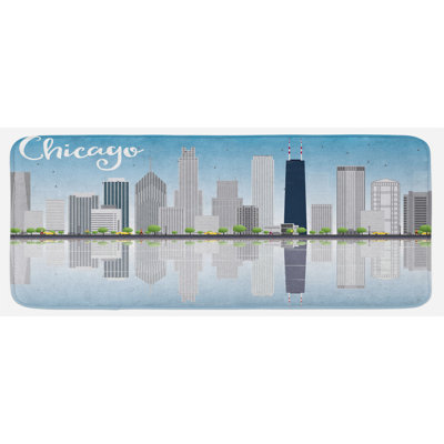 Tapis de cuisine Chicago Skyline