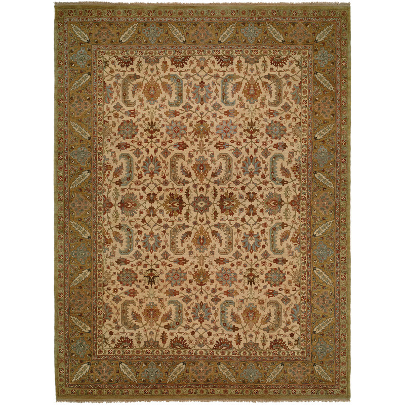 Wool Oriental Indoor Rug, Rectangle 4' x 6'