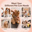 60.2 in. H x 32 in. W x 19.5 in. D Plastic Adjustable and Foldable Dog Folding grooming table-72065900
