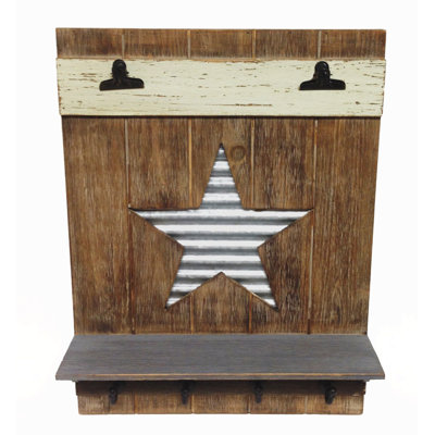 Alexander Solid Wood Wall Organizer
