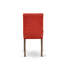 L'ensemble de table de cuisine 3 pièces comprend une table de salle à manger ronde avec Dropleaf et 2 chaises Parson en simili cuir rouge Firebrick, acajou-1440336274-1440336277-1440336271