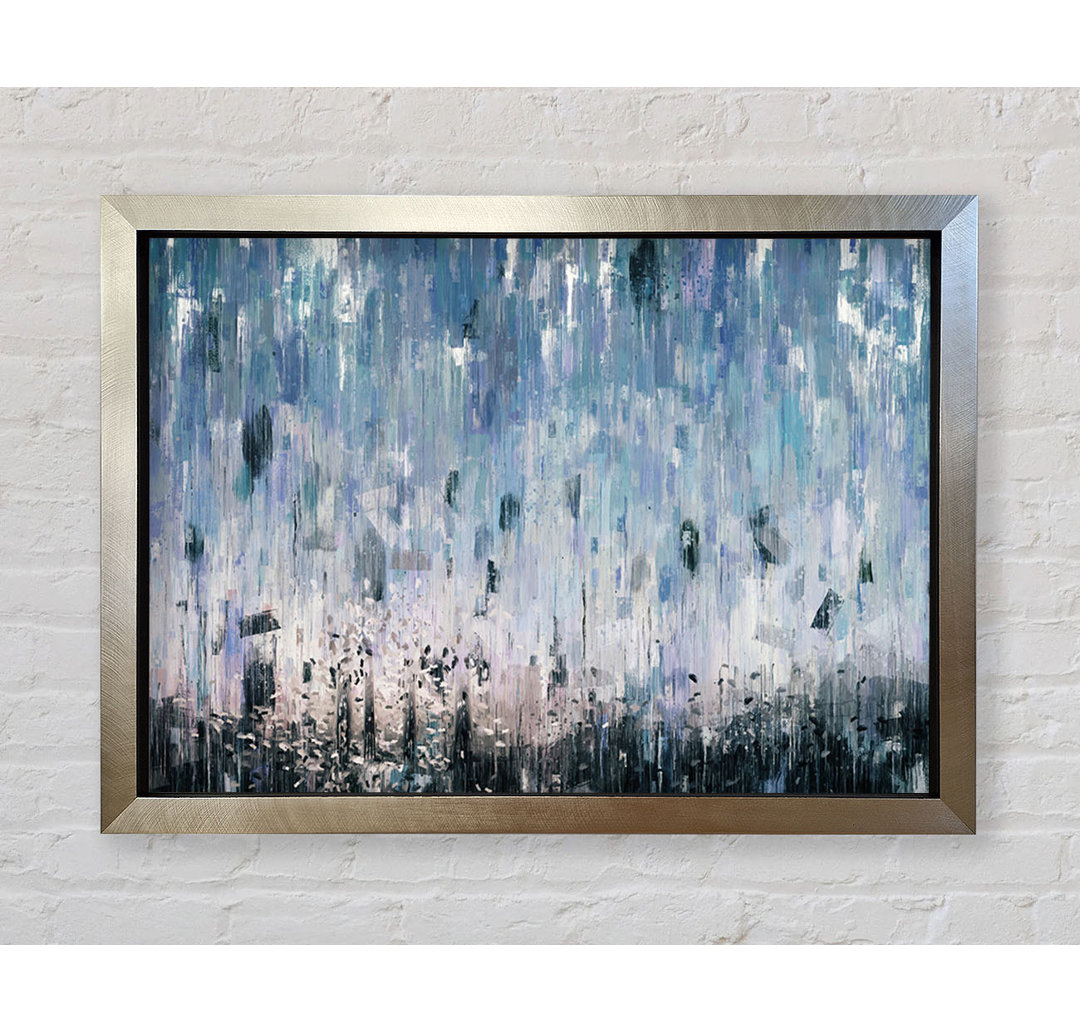 Gerahmtes Leinwandbild The Abstract Rain