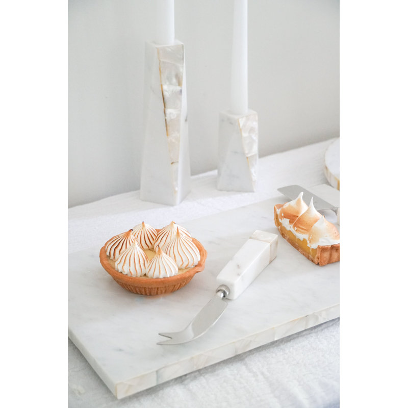 Mother Of Pearl Marble Marble Cheese Board