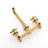 Wall Mount Bathroom Vanity Sink Faucet with Pop-Up Drainer-115745152
