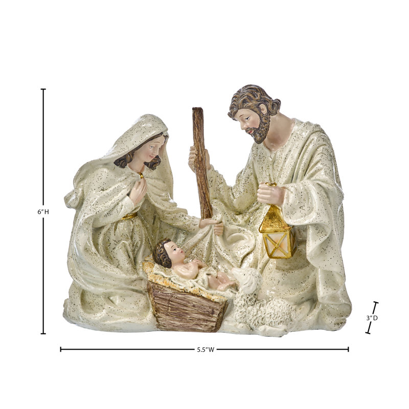Sainte famille 6 po en résine