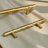6-Piece Hammered Gold Cabinet Hardware Set, 2 Large 5-Inch Pulls, 2 Small 3.7-Inch Pulls and 2 Brass Knobs for Kitchen Drawers and Vanities