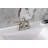 Kingston Brass Manhattan Two-Handle 3-Hole Deck Mount 4" Centerset Bathroom Faucet with Pop-Up Drain-95752714
