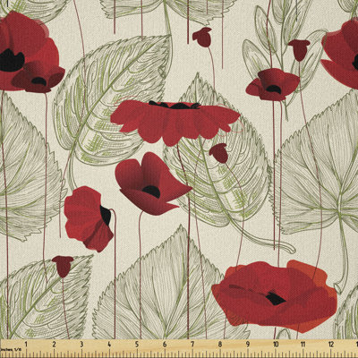 Dawood Tree Leaves Floral Multi-Purpose Fabric