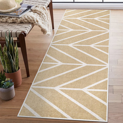 Tapis de couloir antidérapant et lavable - Tapis de lessive 20 x 59 pouces 70% coton