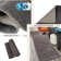 Customizable Size Solid Gray Colour Carpet Plush Medium Pile Slip Resistant