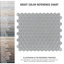 Metro Glossy .89" x .89" Hex Porcelain Honeycomb Mosaic Wall & Floor Tile-363605678