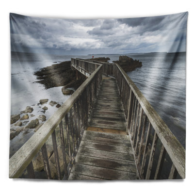 Tapisserie de pilier de mer en bois irish north
