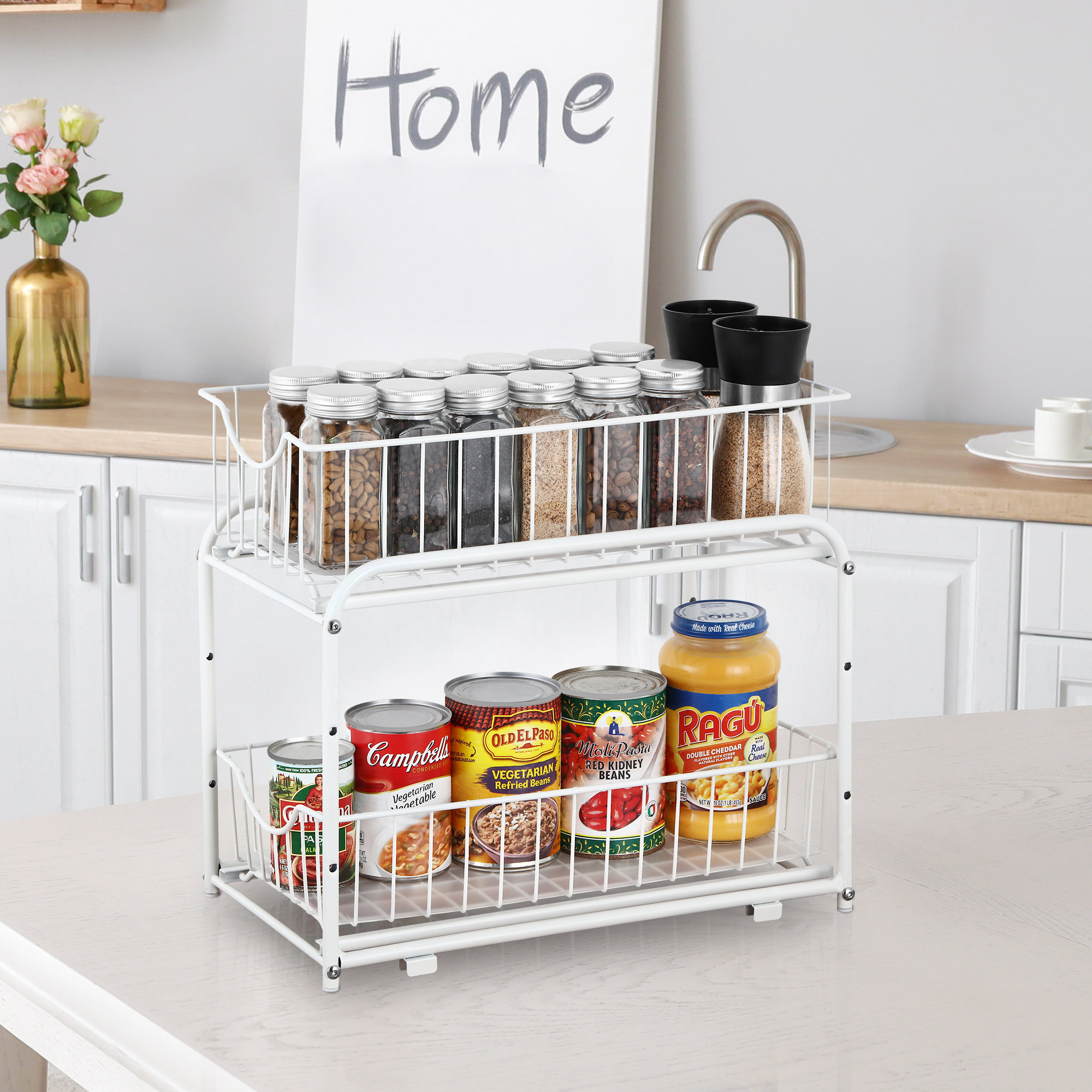 Rebrilliant 2-Tier Under Sink Cabinet Organizers and Storage | Wayfair