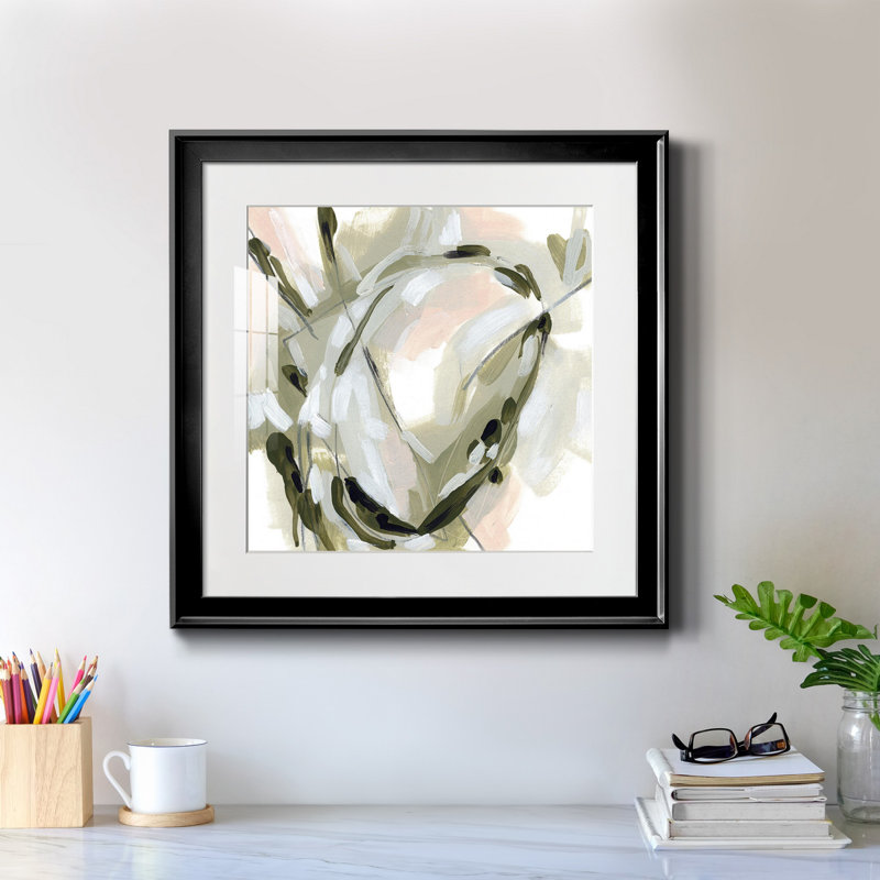 Toile encadrée Spring Cycle I-Premium - prête à être accrochée, H 30,5 po x l 30,5 po x P 1,5 po, Papier encadré noir, Blanc