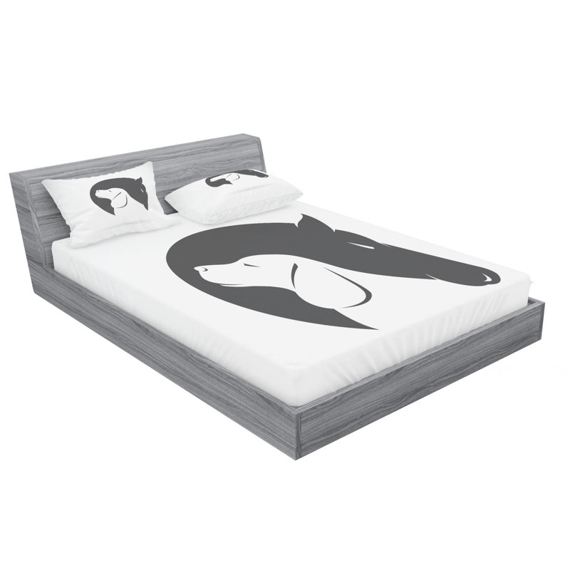 Microfiber Sheet Set, Queen Sheet Set with Fitted Sheet