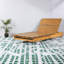 Méridiennes de patio réglables, chaise longue moderne en bois d'acacia