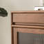 Armoire d'appoint moderne en bois massif noyer