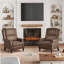 Fauteuil inclinable en similicuir pour salon RV-2014332777