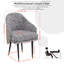 Ensemble de 2 chaises de salle à manger rembourrées de luxe-1444503489