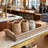 Extra-Long Handwoven Willow Centerpiece Tray with Color-Matched Wood Base & Handles, 37.8"-1798445802