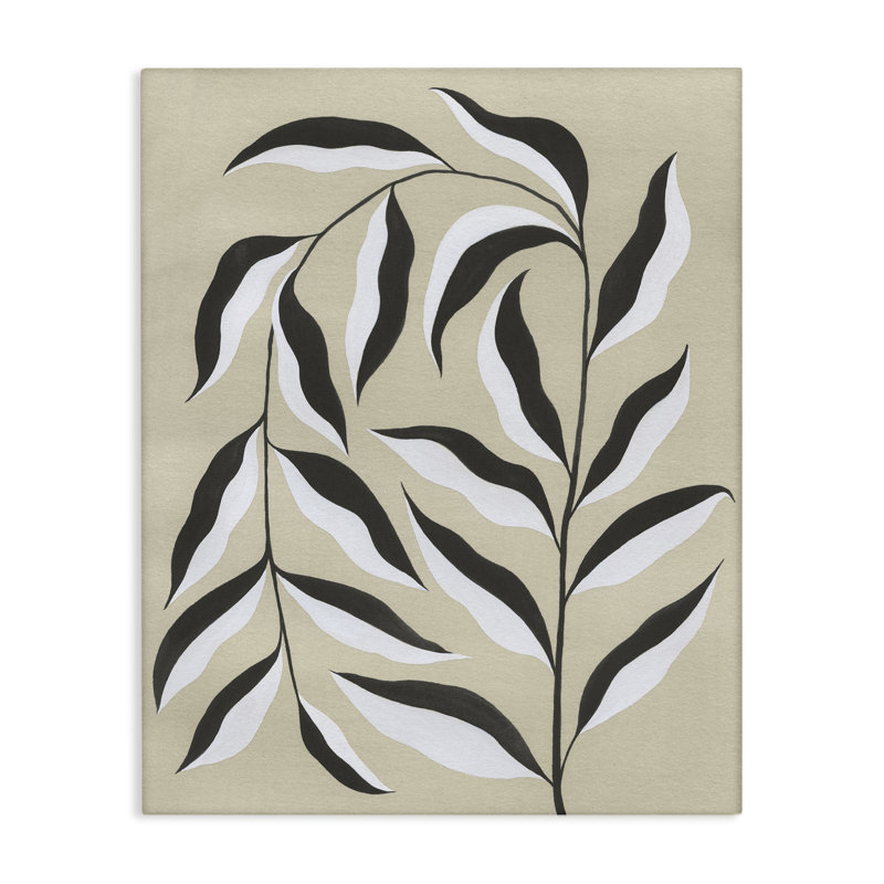 Toile végétale courbée naturelle, design par Grace Popp, H 48 po x l 36 po