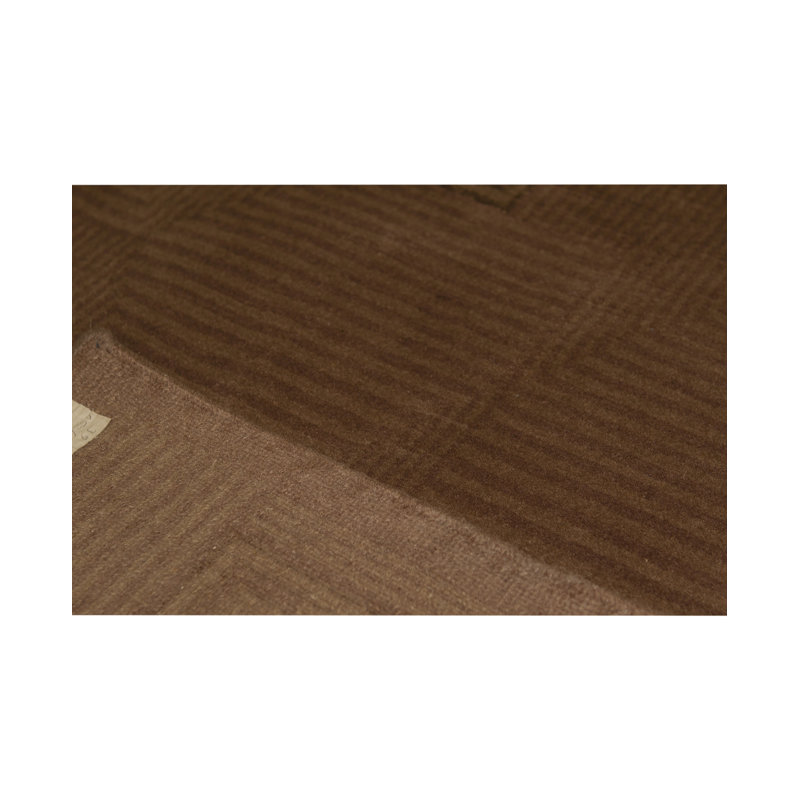 Tapis brun de haute qualité noué à la main