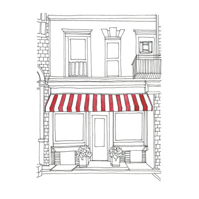 " Striped Awning V " by Regina Moore