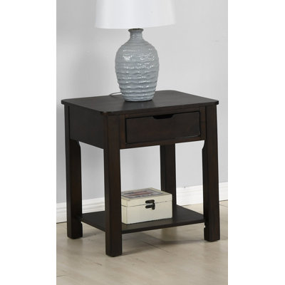 20" MDF End Table With Drawer