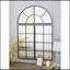 Grand miroir mural arqué 30 "x 45" avec trois sections séparées