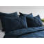 Courtepointe en lin belge Midnight Blue-369257048